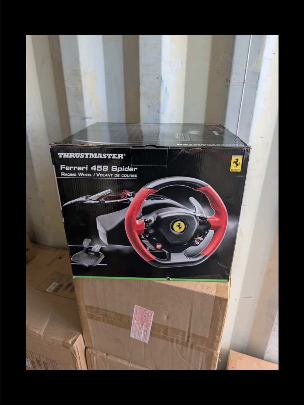 Ferrari Red and Black Racing Wheel for Xbox